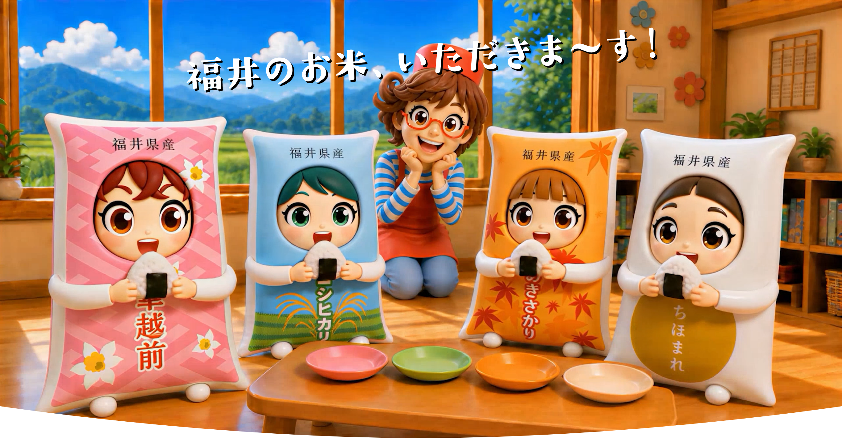 福井のお米、いただきまーす！